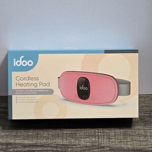 Idoo Pink Cordless Heating Pad Brand New Never Opened